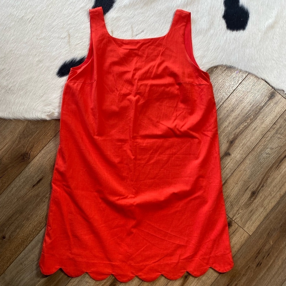 Kate Spade New YorkXTarget Scalloped coastal linen tropical vibrant mini dress - Picture 3 of 10